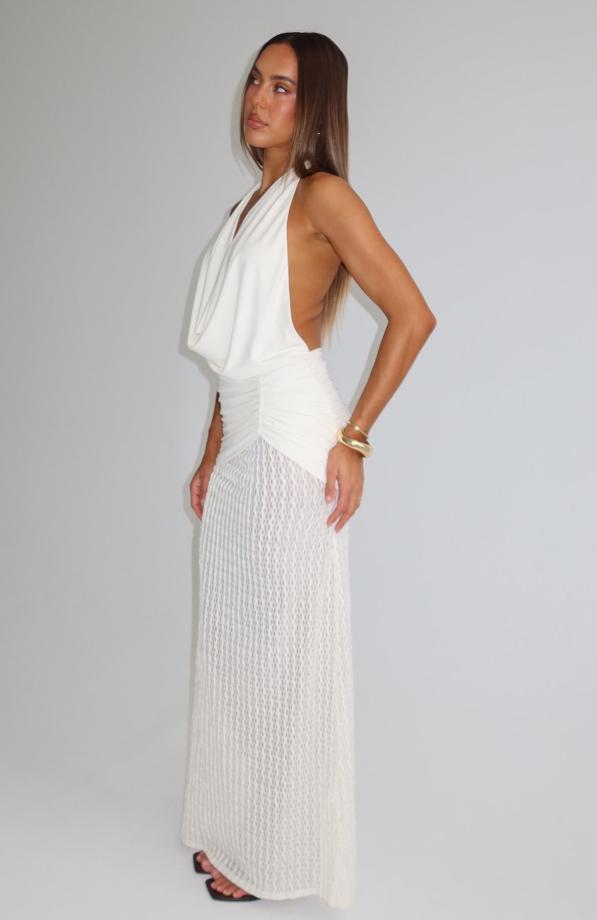 Serene Seduction Maxi Dress Off White