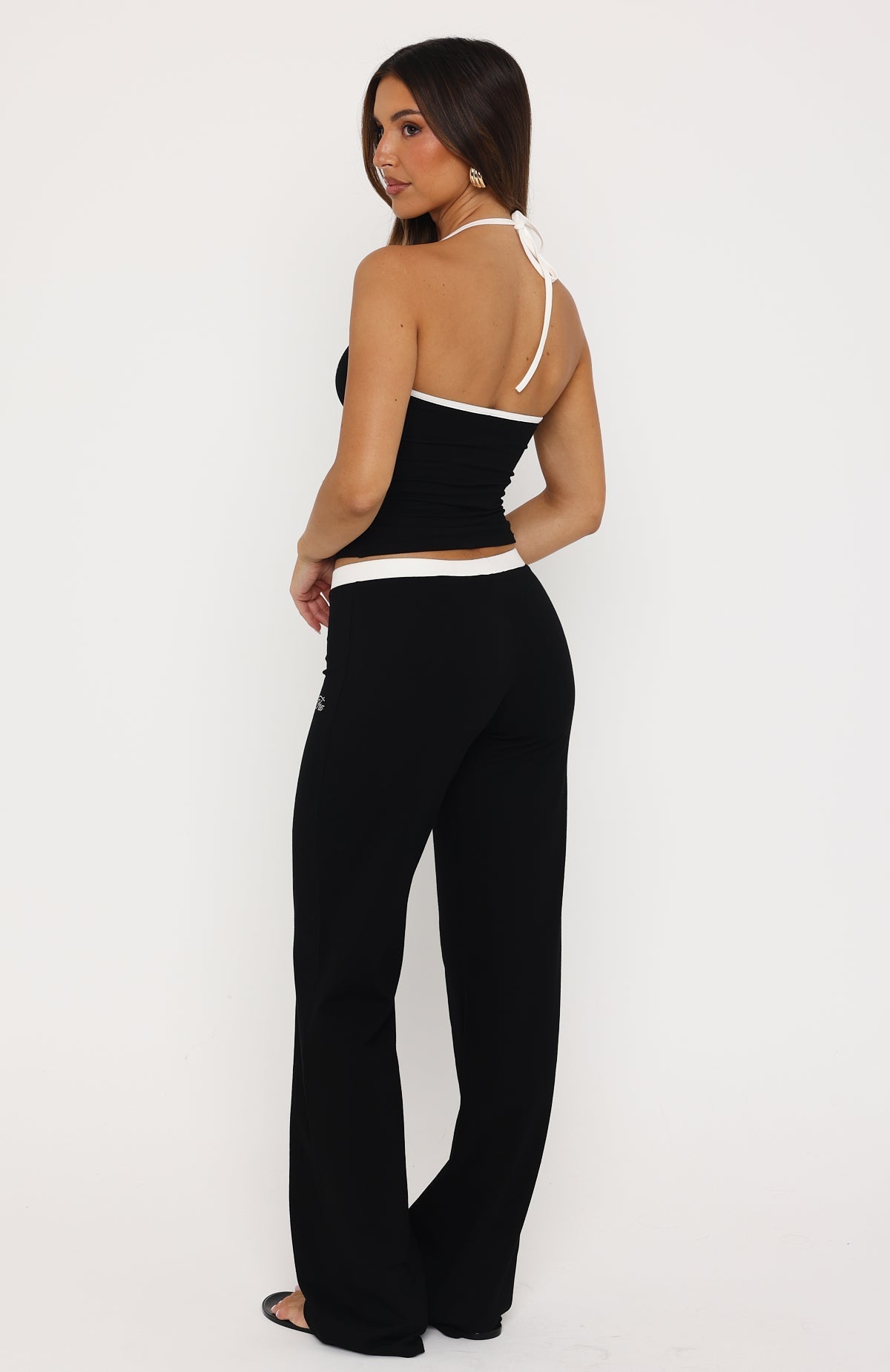She's A Princess Straight Leg Pants Black