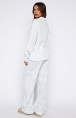 She's Got This Pyjama Pants Sky Blue Gingham