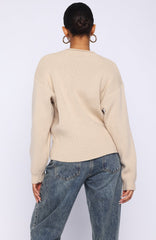 Snow Dreams Knit Sweater Oat