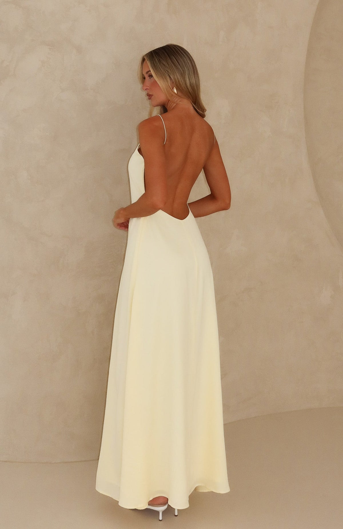 So Lovely Maxi Dress Lemon
