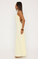 So Lovely Maxi Dress Lemon