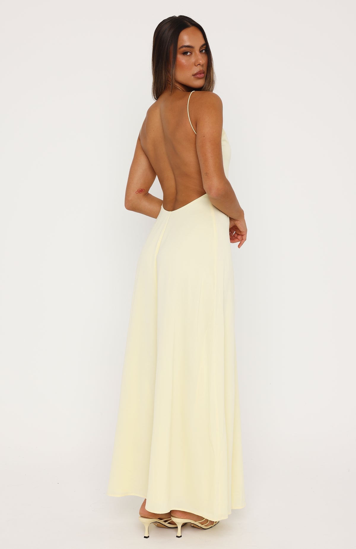 So Lovely Maxi Dress Lemon