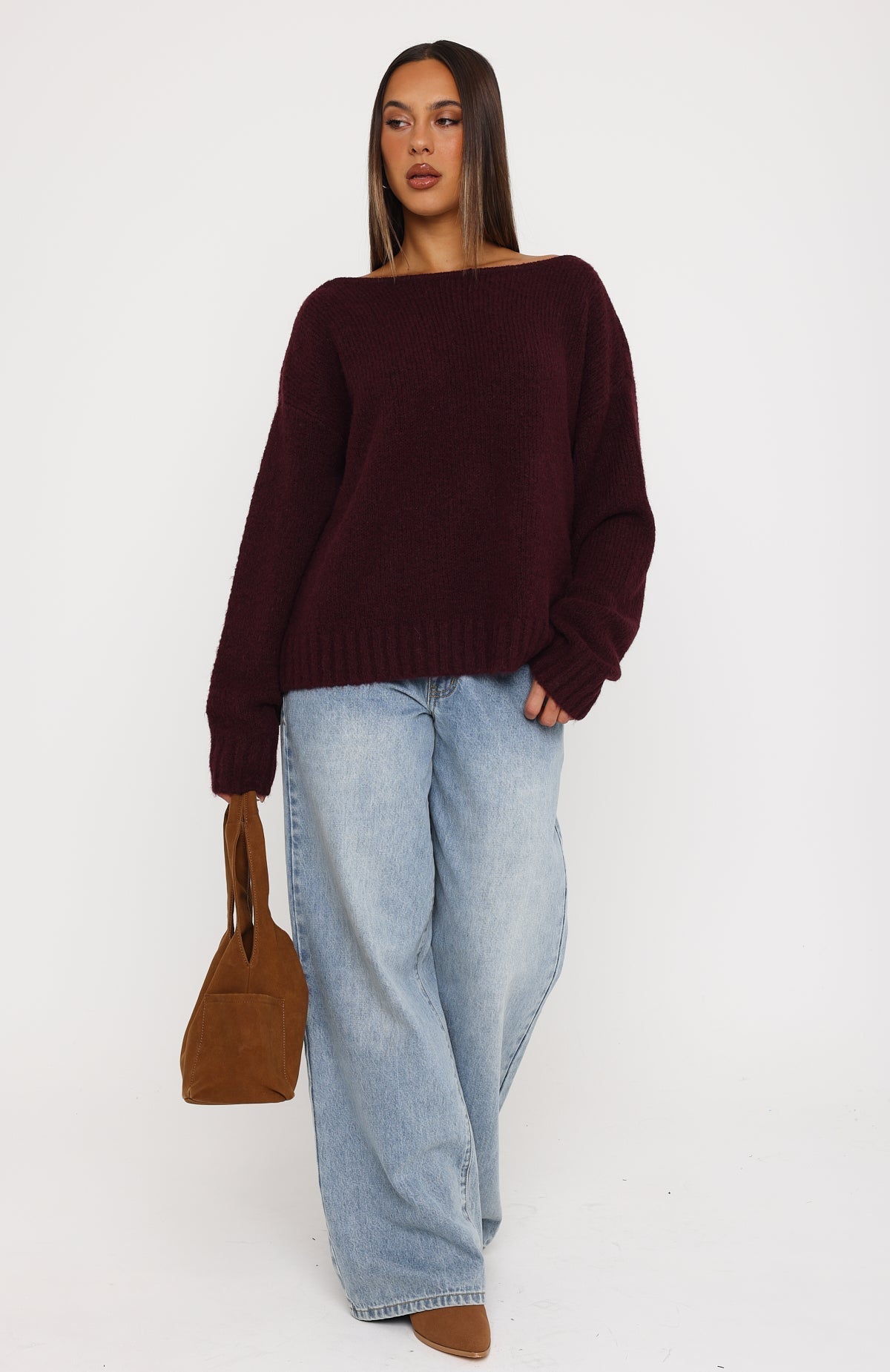Softer Love Knit Sweater Merlot