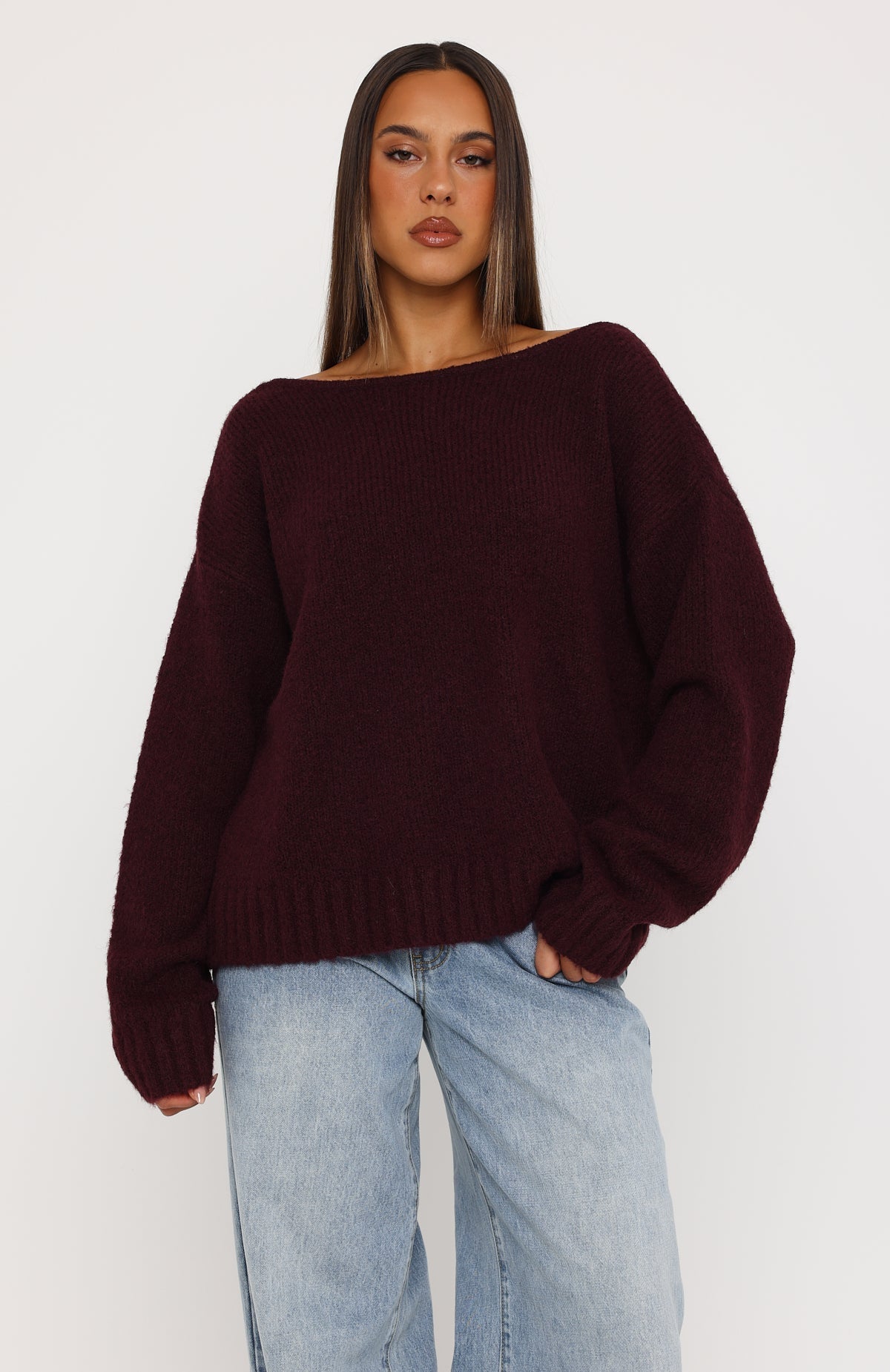 Softer Love Knit Sweater Merlot