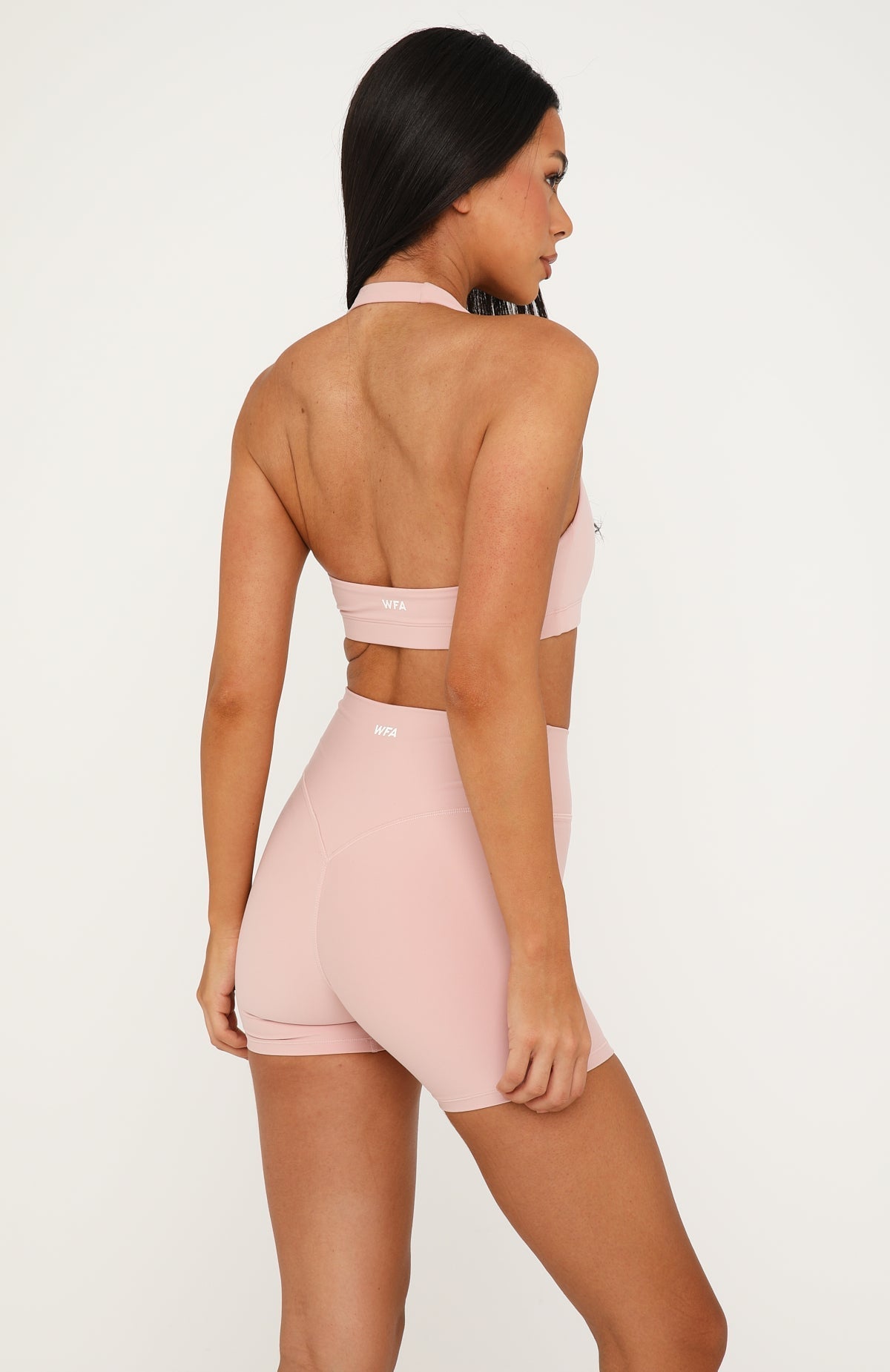 Keep Up High Waisted Shorts 4 Dusty Pink