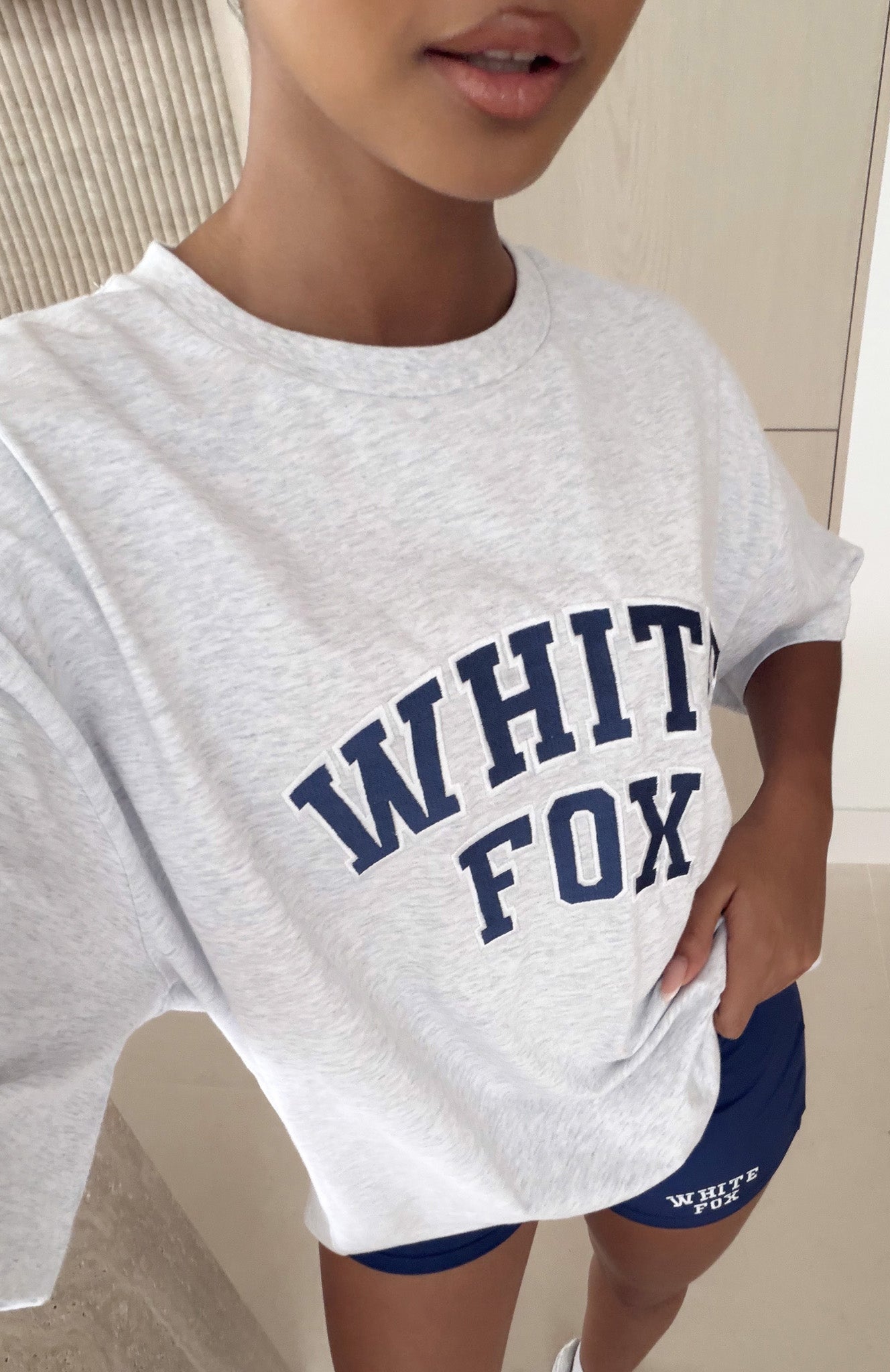 Starting Fresh Oversized Tee Grey Marle