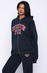 Starting Fresh Zip Front Hoodie Navy