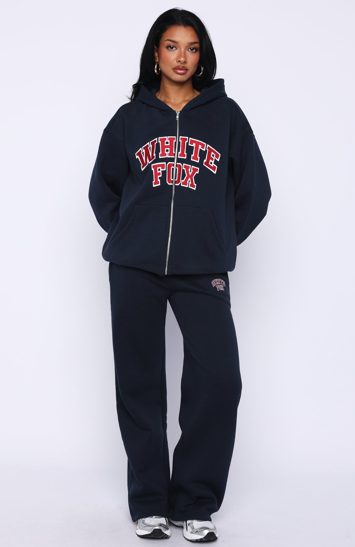 Starting Fresh Zip Front Hoodie Navy