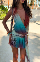 Strobe Lights Mini Dress Opal Halo