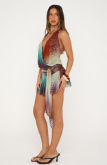 Strobe Lights Mini Dress Opal Halo
