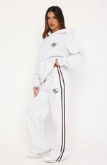 Studio 17 Raven Wide Leg Sweatpants Grey Marle