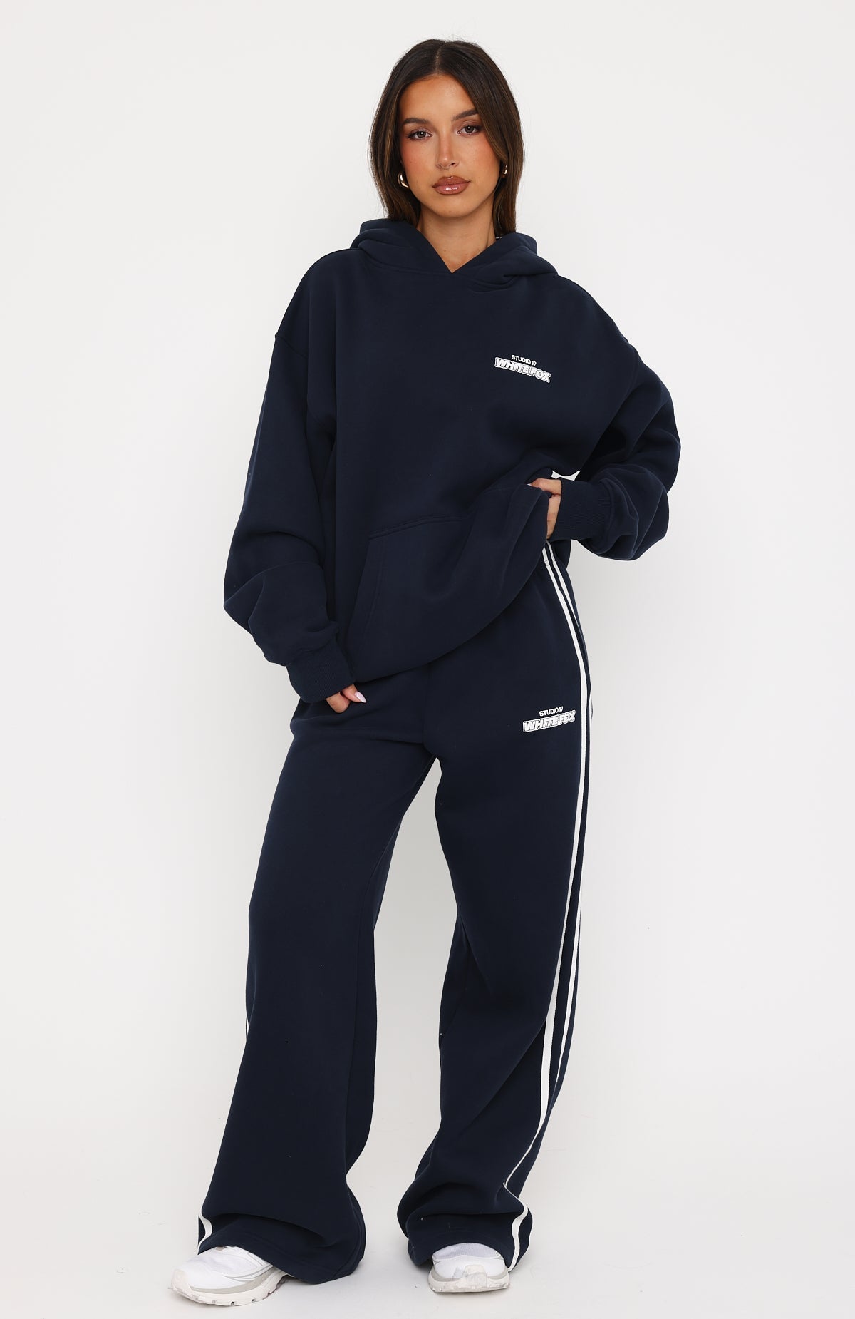 Studio 17 Spencer Oversized Hoodie Navy