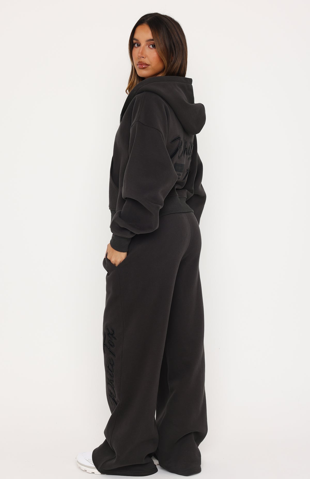 Studio 17 Willa Wide Leg Sweatpants Charcoal