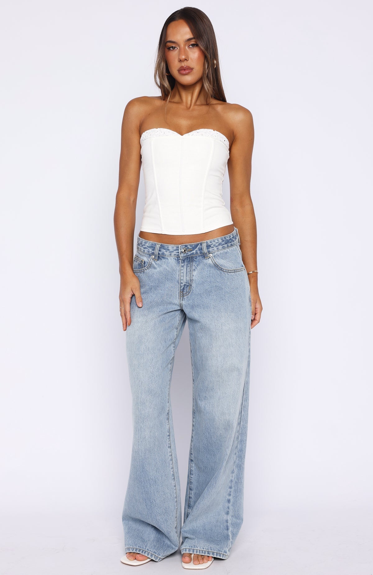 Sweet Drift Strapless Bustier Cream