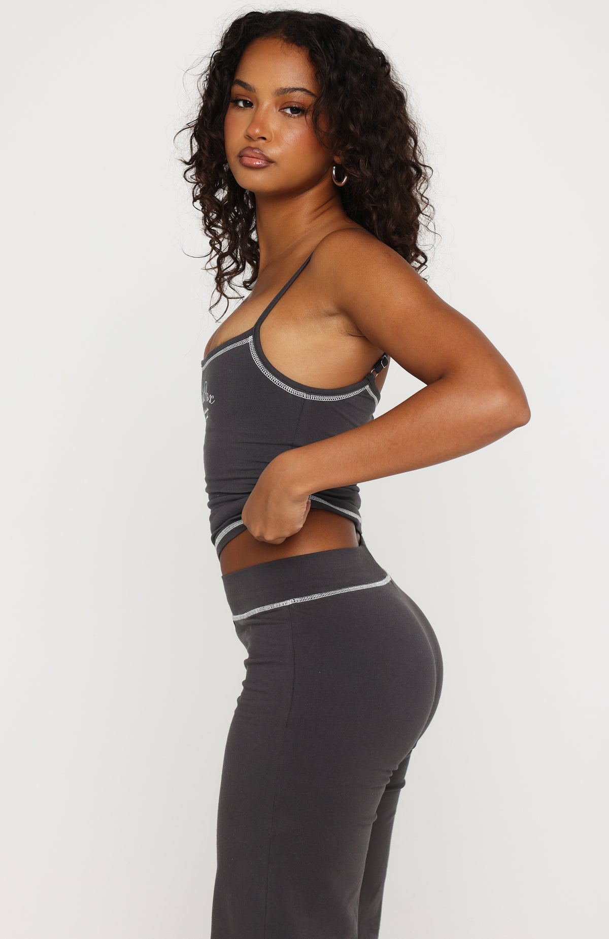 Sweet Embrace Singlet Charcoal