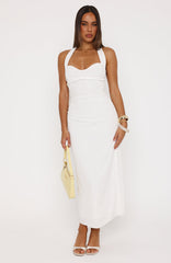 Sweet Glow Midi Dress White