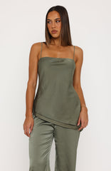 Sweet Sway Top Olive