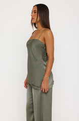 Sweet Sway Top Olive
