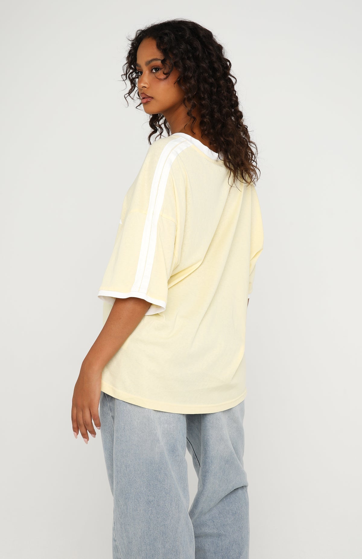 Sweet Vibe Oversized Sports Tee Lemon