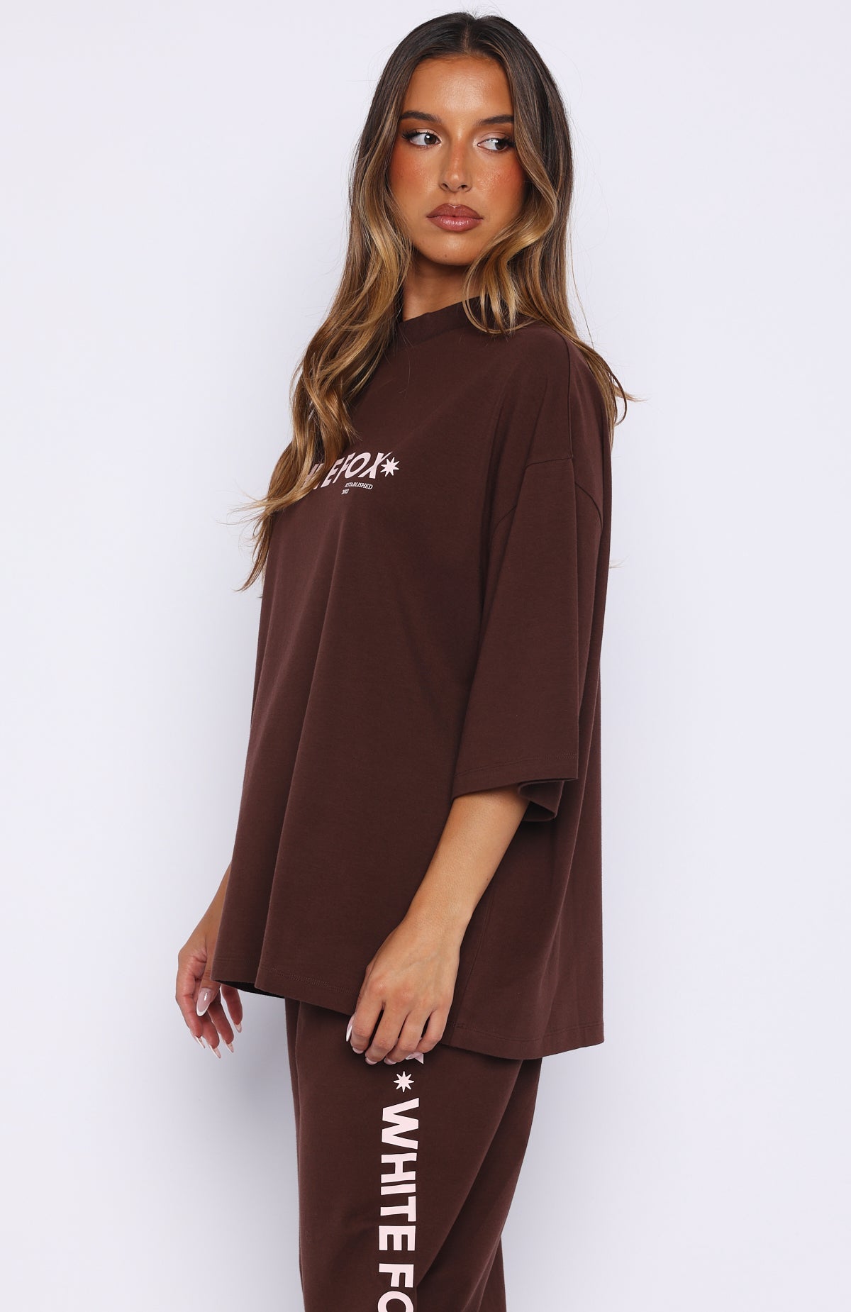 Tender Hearts Oversized Tee Chocolate