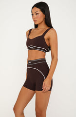 Adapt Bike Shorts 4 Dark Chocolate/White