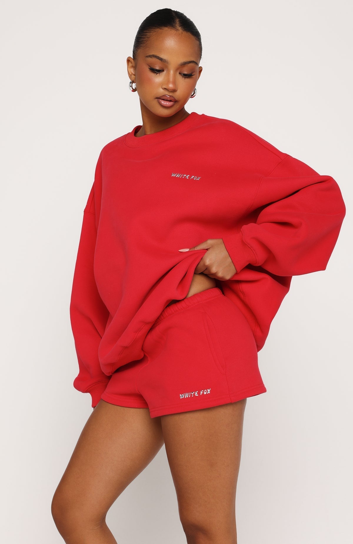 Test Drive Oversized Sweater Red