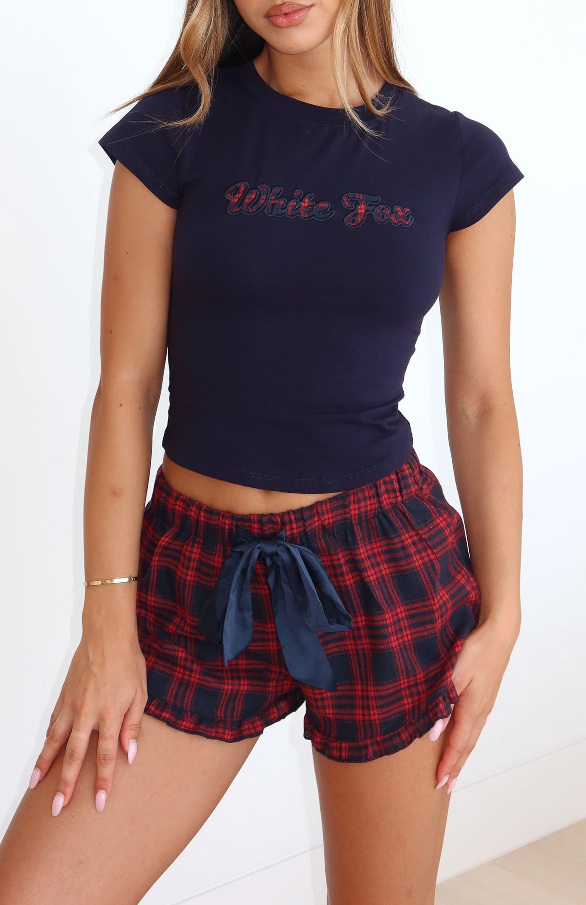 That Time Of The Year Pyjama Shorts Red/Navy