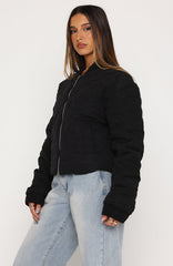 The Hieress Bomber Jacket Black