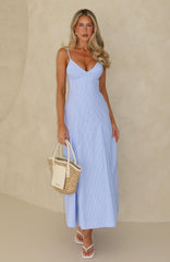 Truly Unforgettable Maxi Dress Blue Stripe