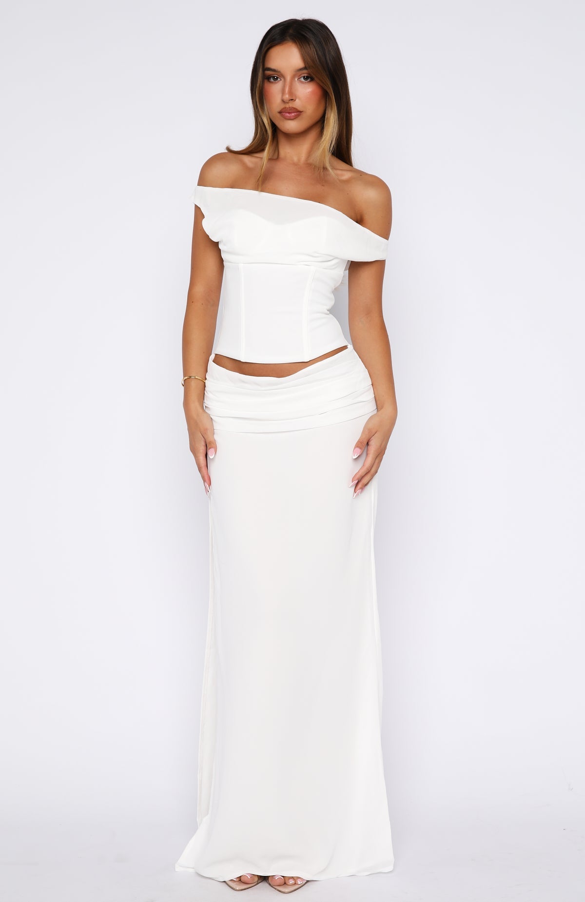 Unavailable Energy Maxi Dress White