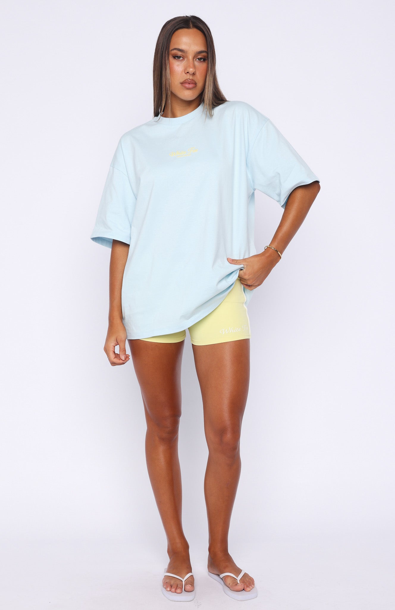 Verano Sixteen Azurra Oversized Tee Blue