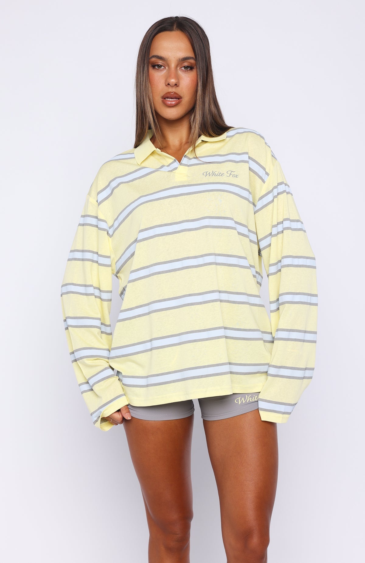 Verano Sixteen Carmen Long Sleeve Oversized Jersey Lemon