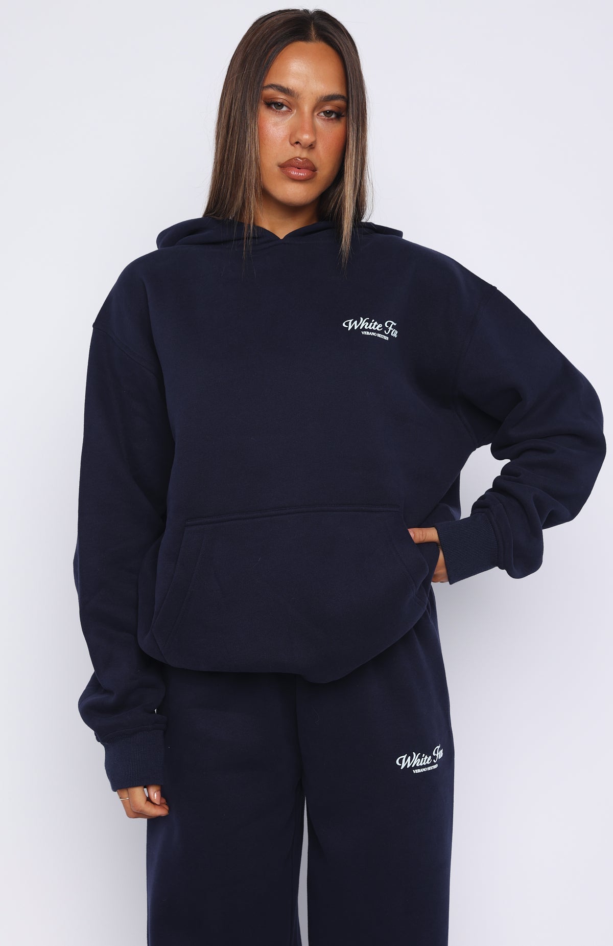 Verano Sixteen Lilia Oversized Hoodie Navy