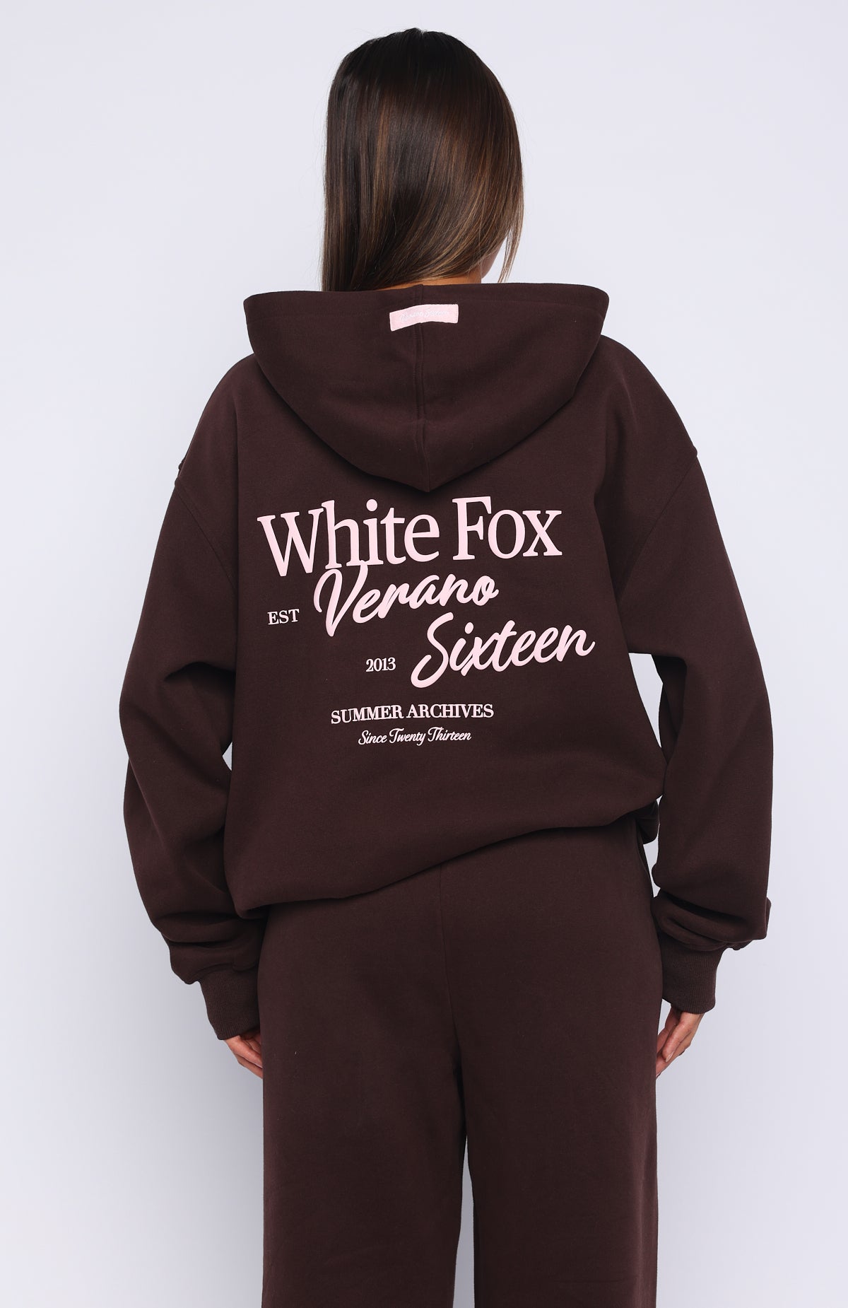Verano Sixteen Lilia Oversized Hoodie Chocolate