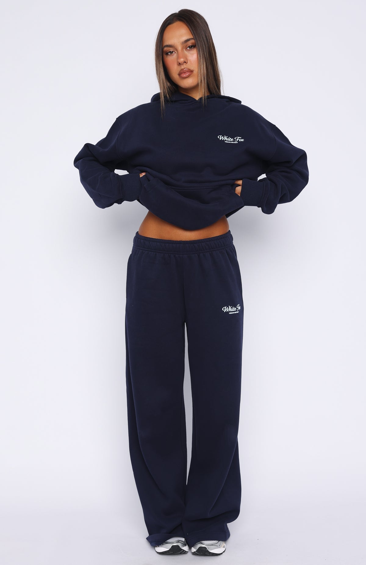 Verano Sixteen Lilia Wide Leg Sweatpants Navy