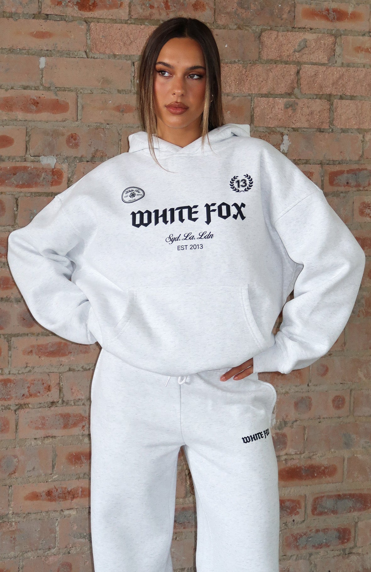 Vibe Too High Oversized Hoodie Grey Marle