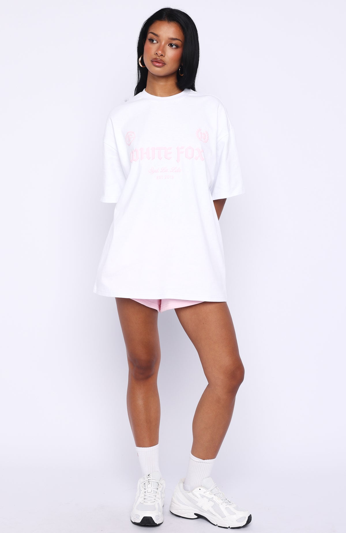 Vibe Too High Oversized Tee White