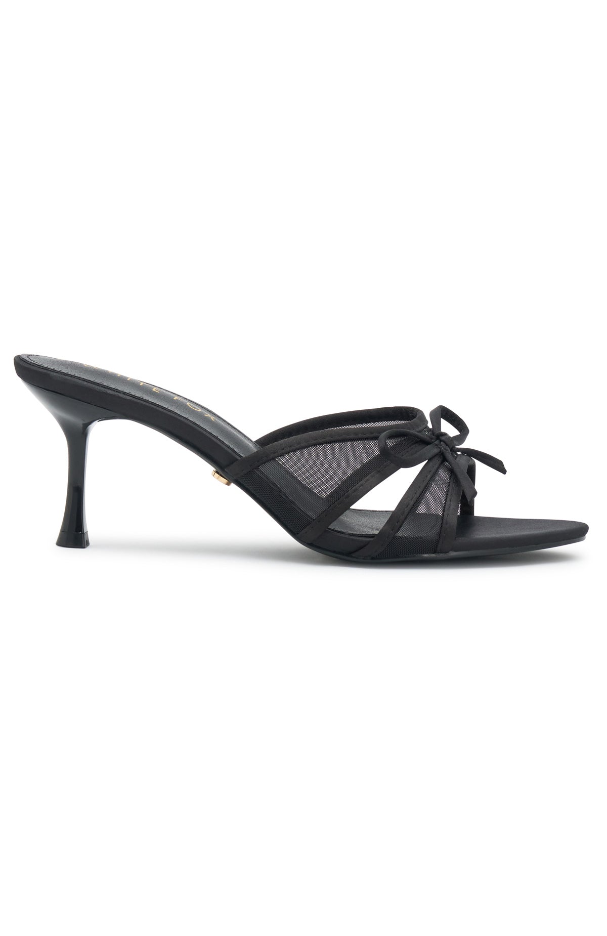 Wallace Mules Black Mesh
