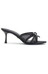 Wallace Mules Black Mesh