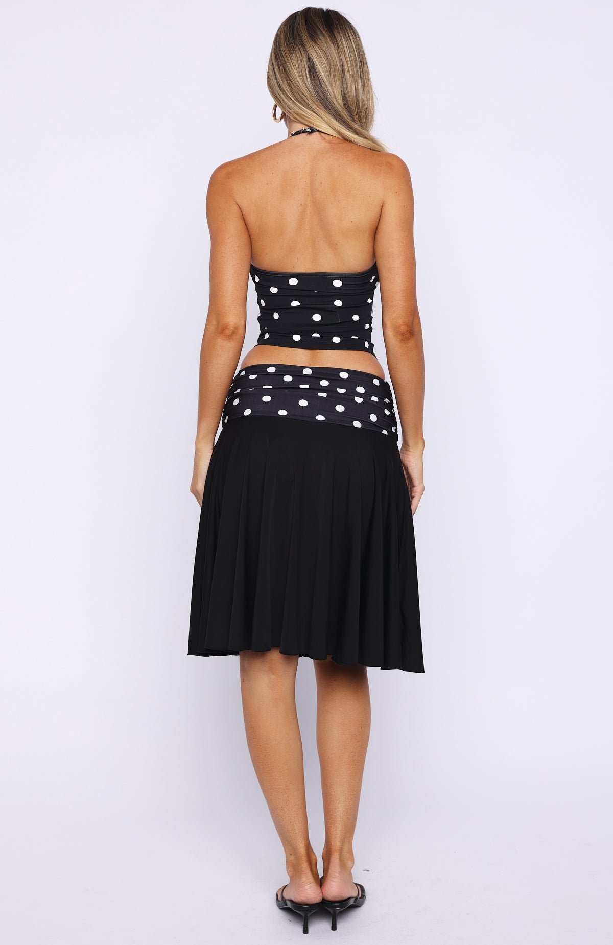 We've Got That Spark Midi Skirt Black