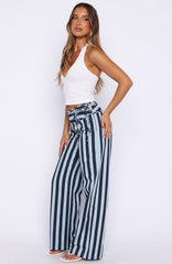 Won't Look Back Pants Blue Stripe