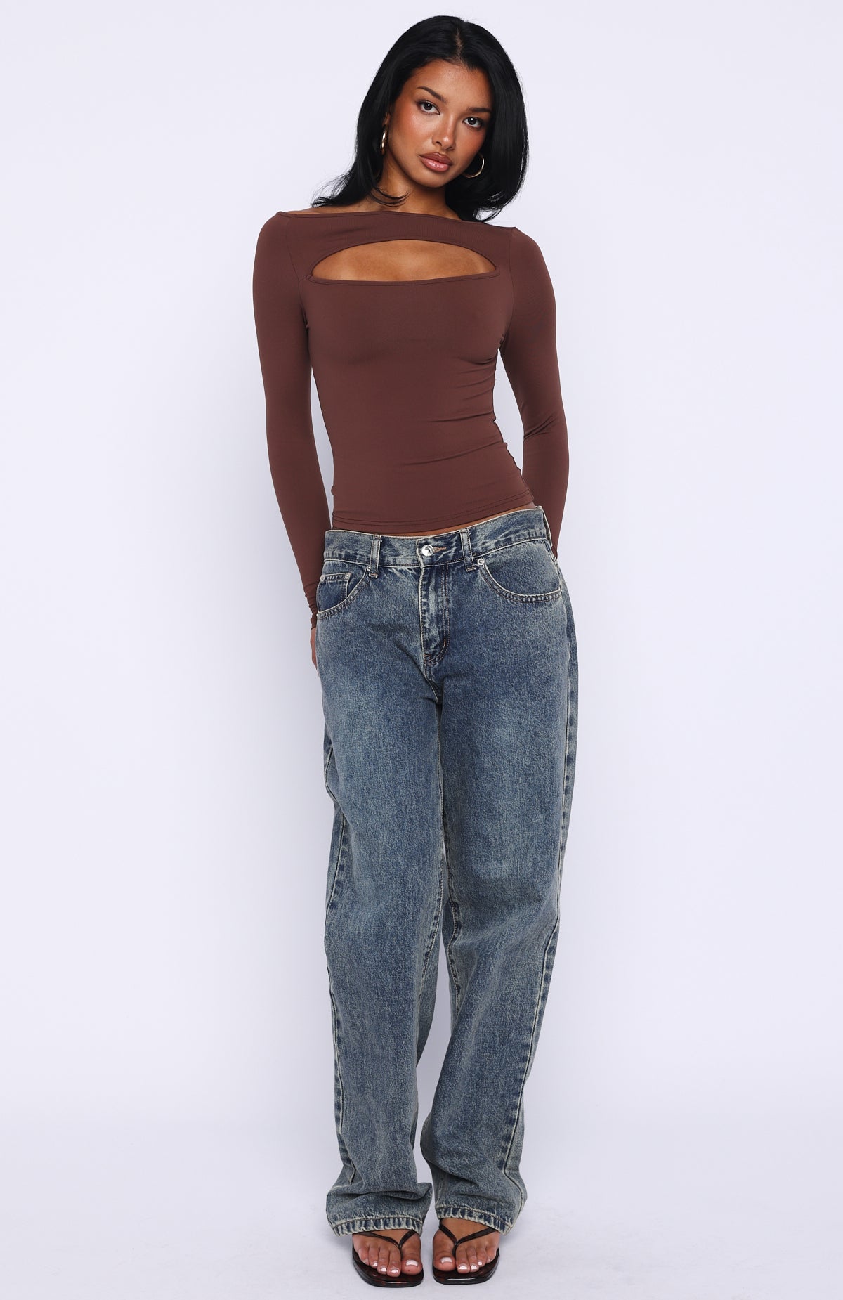 You Just Get Better Long Sleeve Top Expresso