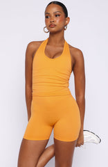 Grit Seamless Active Tank Mango