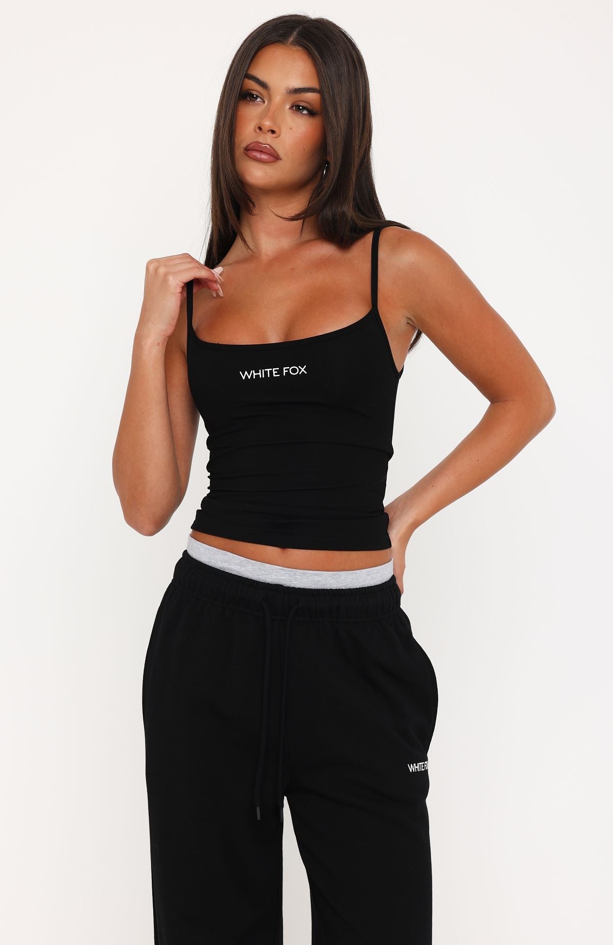 Off The Field Singlet Top Black