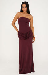 Make You Regret Strapless Maxi Dress Mauve